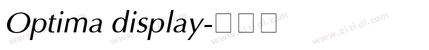 Optima display字体转换